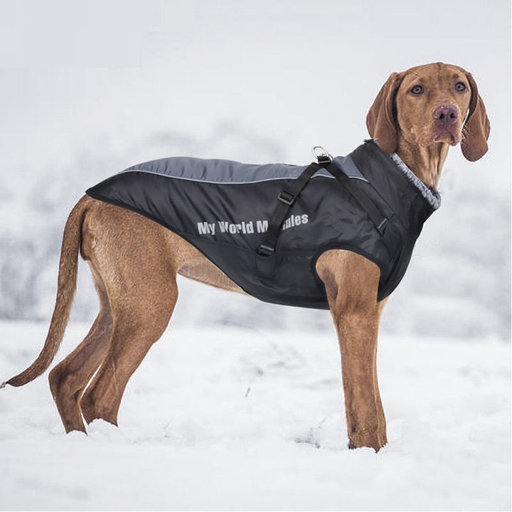 Warm Waterproof Reflective Pet Shell Jacket For Outdoors